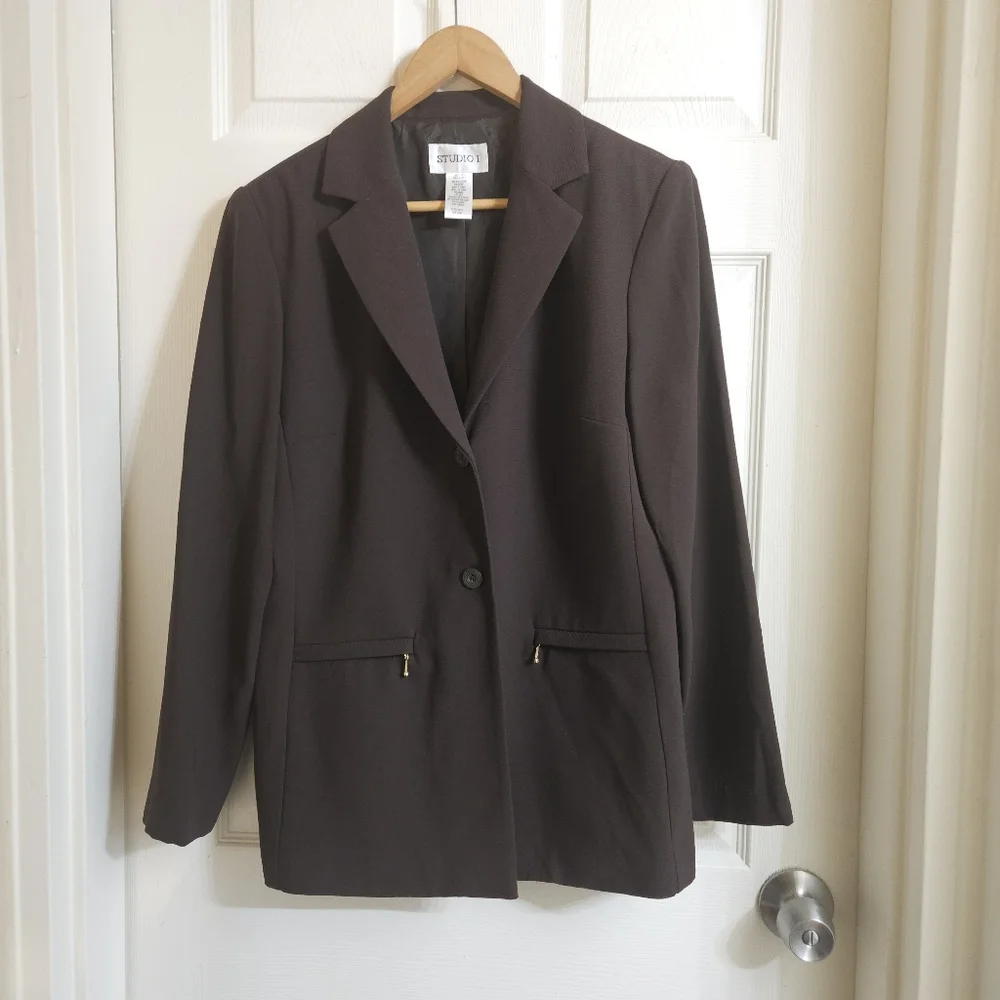 STUDIO 1 BROWN JACKET - Picture 4 of 5